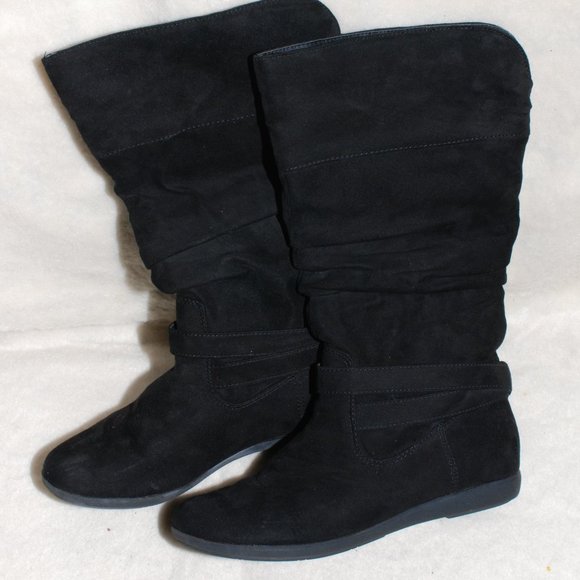 Arizona Jean Co. Shoes - Arizona Jean Co. 7.5 Medium Womens Black Slouch Boots Calf AZ Karle EUC